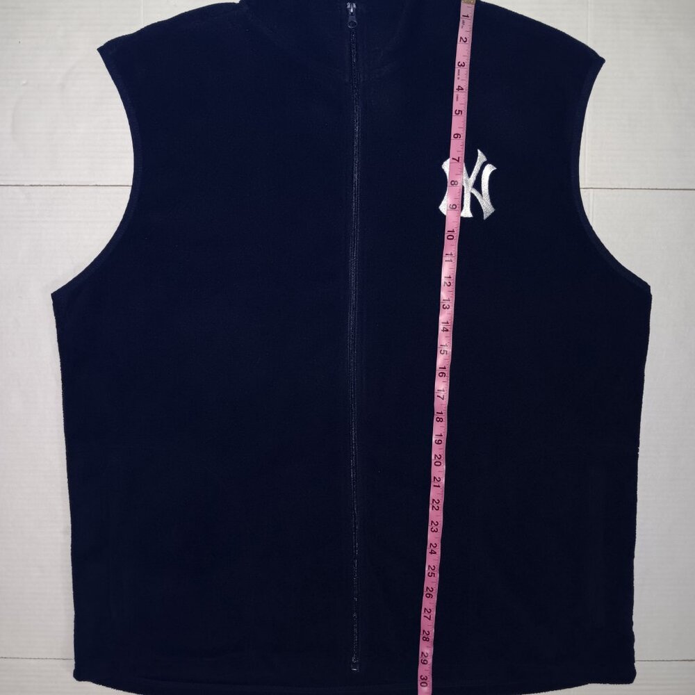 NY YANKEES INSPIRED BABY RUTH SLEEVELESS FLEECE VEST - Picture 7 of 8